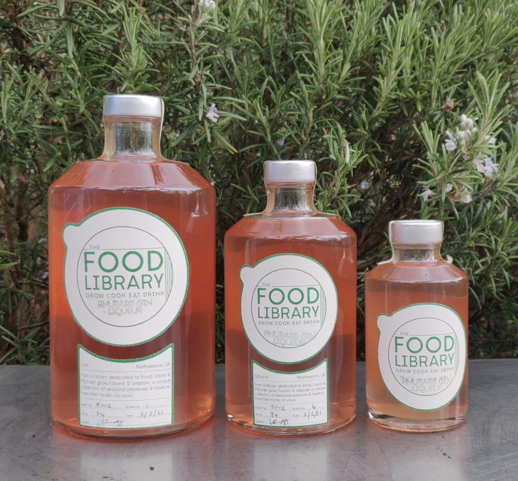 Spring Rhubarb Gin Liqueur